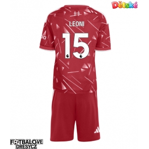 Liverpool Giovanni Leoni #15 Dětské Domácí dres komplet 2026-27 Krátký Rukáv (+ trenýrky)